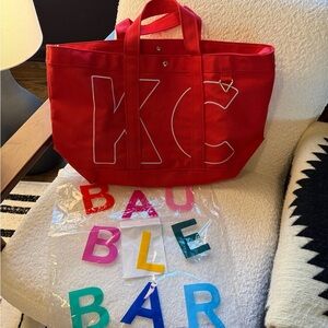 Baublebar K C Red Tote - Kansas City